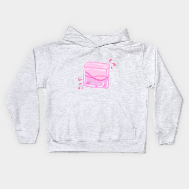 Strawberry Starburst Kids Hoodie by Angst.png